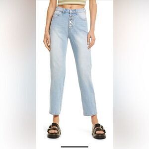 BP High Waist Button Fly Mom Jeans - size 23